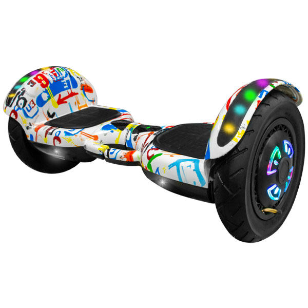 Scooter Elétrico Audisat 10" com Bluetooth e Speaker - Grafiti + Bolsa